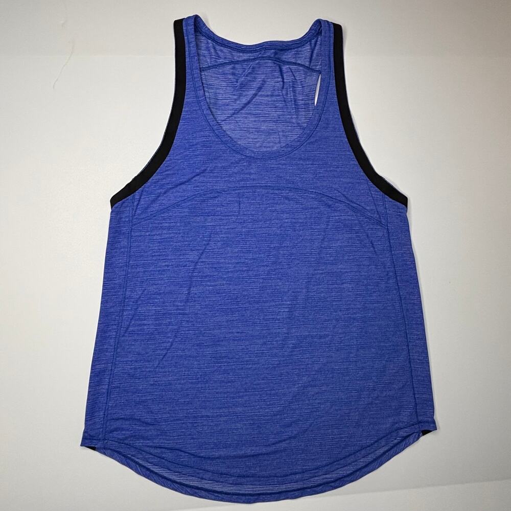 Lululemon racerback blue workout tank top sz4